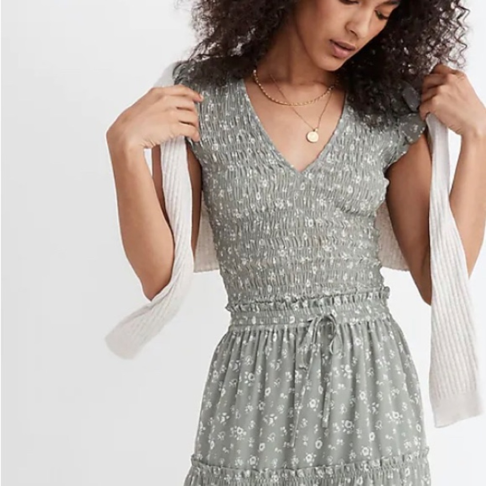 Madewell Pull-on Ruffle Tiered Maxi Skirt with matching top